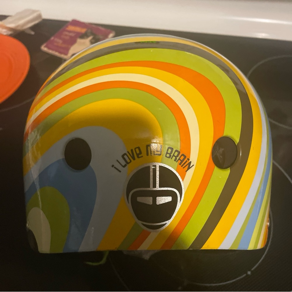 His beautiful nutcase, water helmet, medium large to extra large